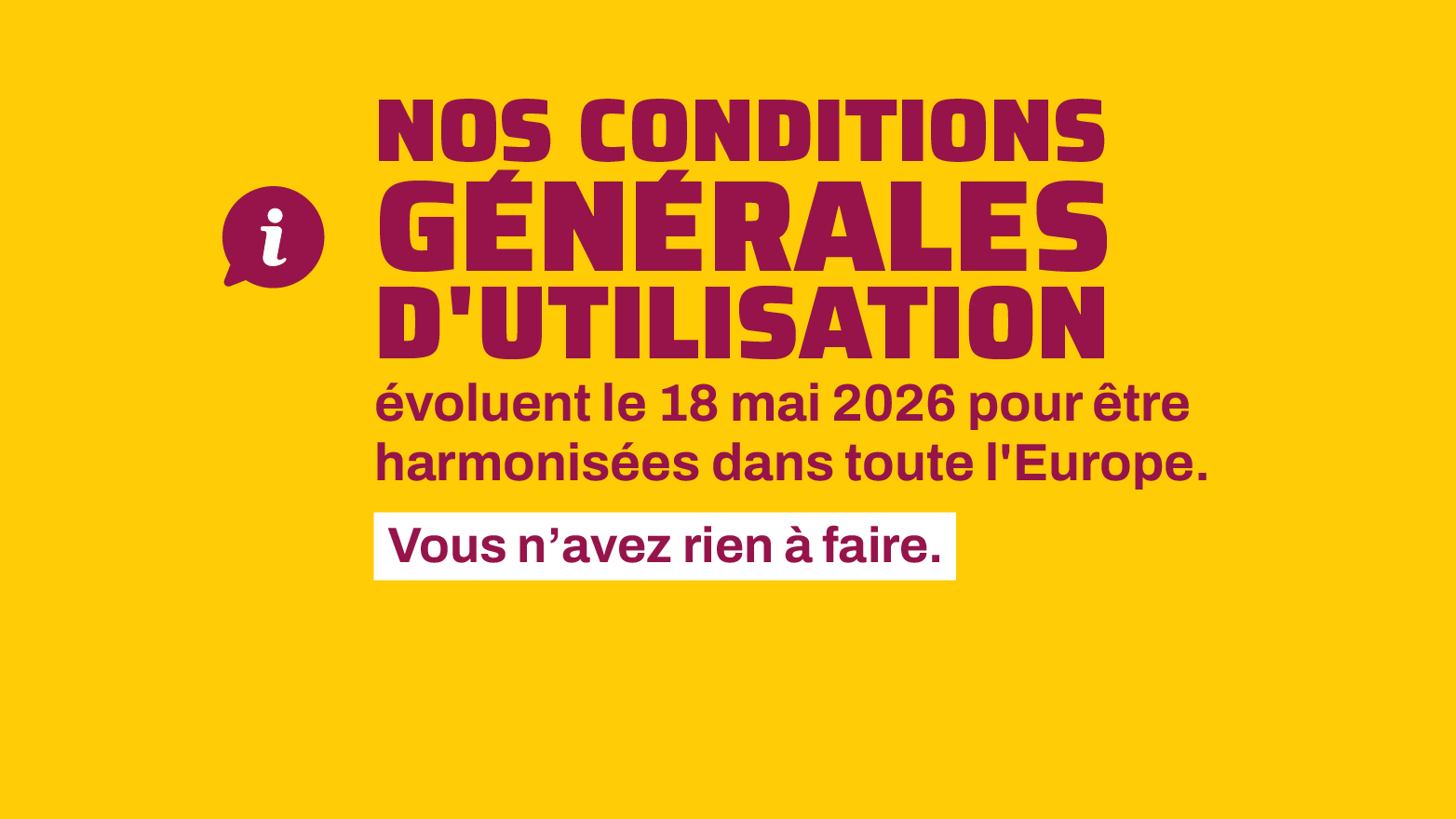 Nouveaux CGU BE